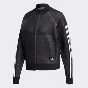 Adidas Women's Black Id Knit Bomber Jacket